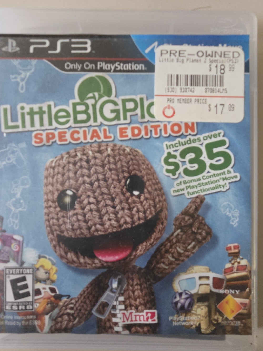 Sony LittleBigPlanet Special Edition - Brown & Blue Cover Pre-owned